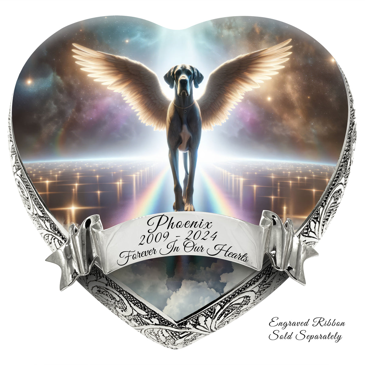 Eternal Elegance Dog Urns Great Dane - Rainbow Bridge Dog Urn