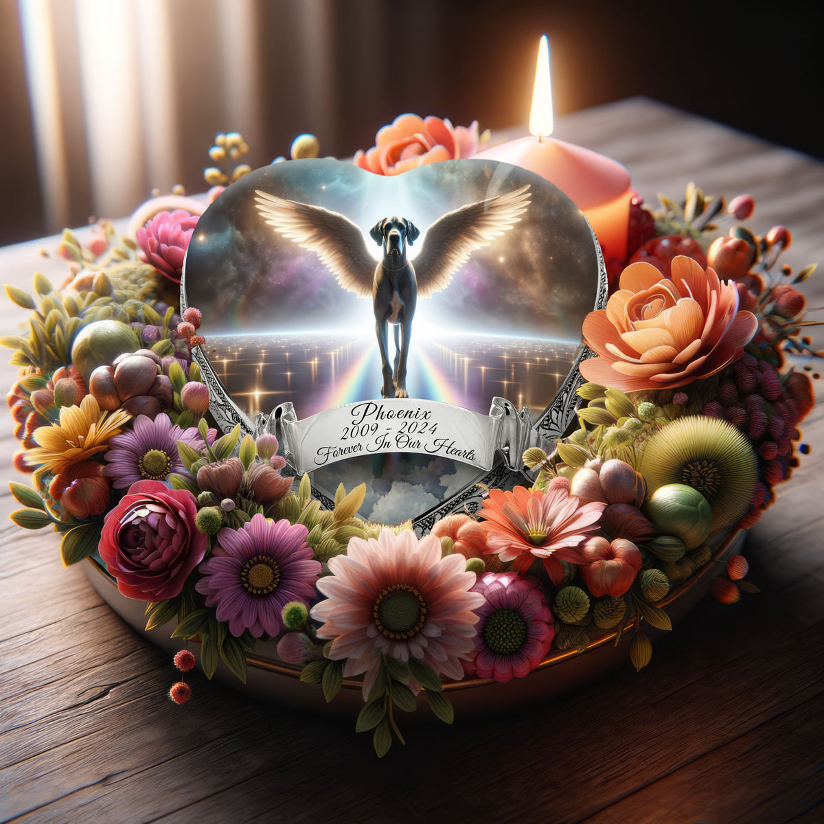 Eternal Elegance Dog Urns Great Dane - Rainbow Bridge Dog Urn