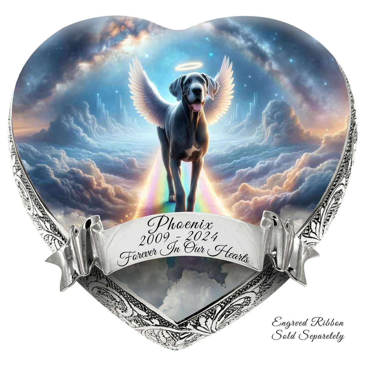 Eternal Elegance Dog Urns Great Dane - Rainbow Crossing Dog Urn