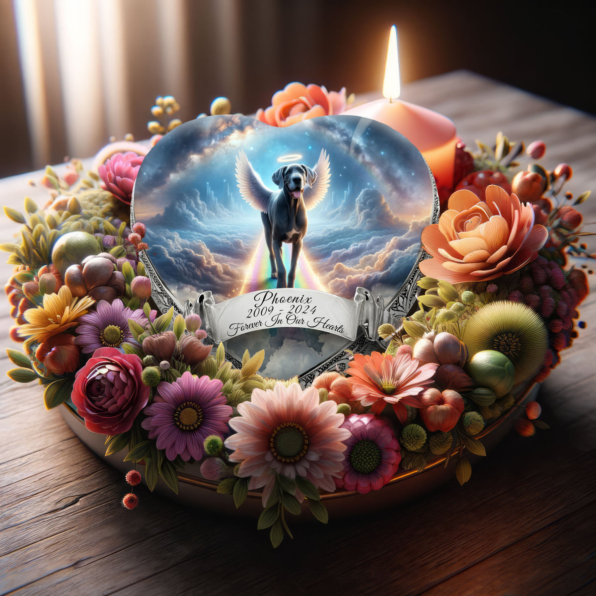 Eternal Elegance Dog Urns Great Dane - Rainbow Crossing Dog Urn