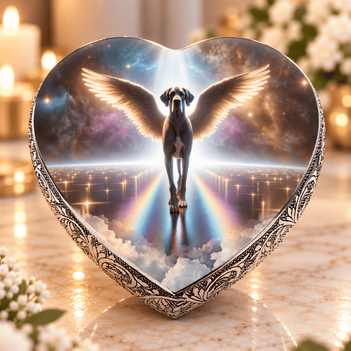 Eternal Elegance Dog Urns Great Dane Urn - Dog Urn - Rainbow Bridge Urn for Dog Ashes