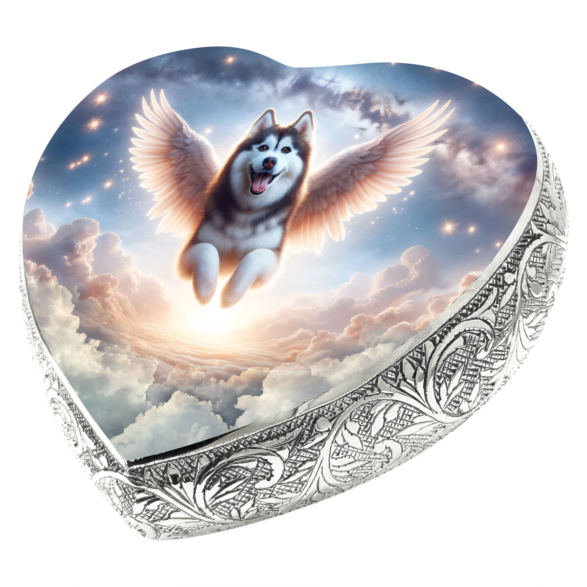 Eternal Elegance Dog Urns Husky - Angelic Splendor Dog Urn