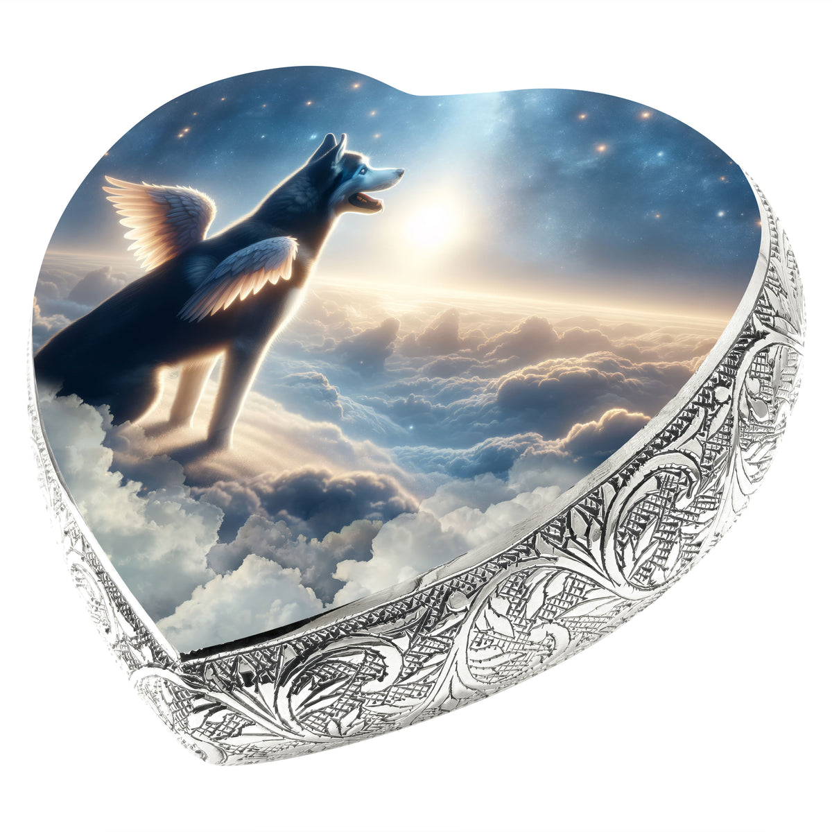 Eternal Elegance Dog Urns Husky - Celestial Canvas Dog Urn