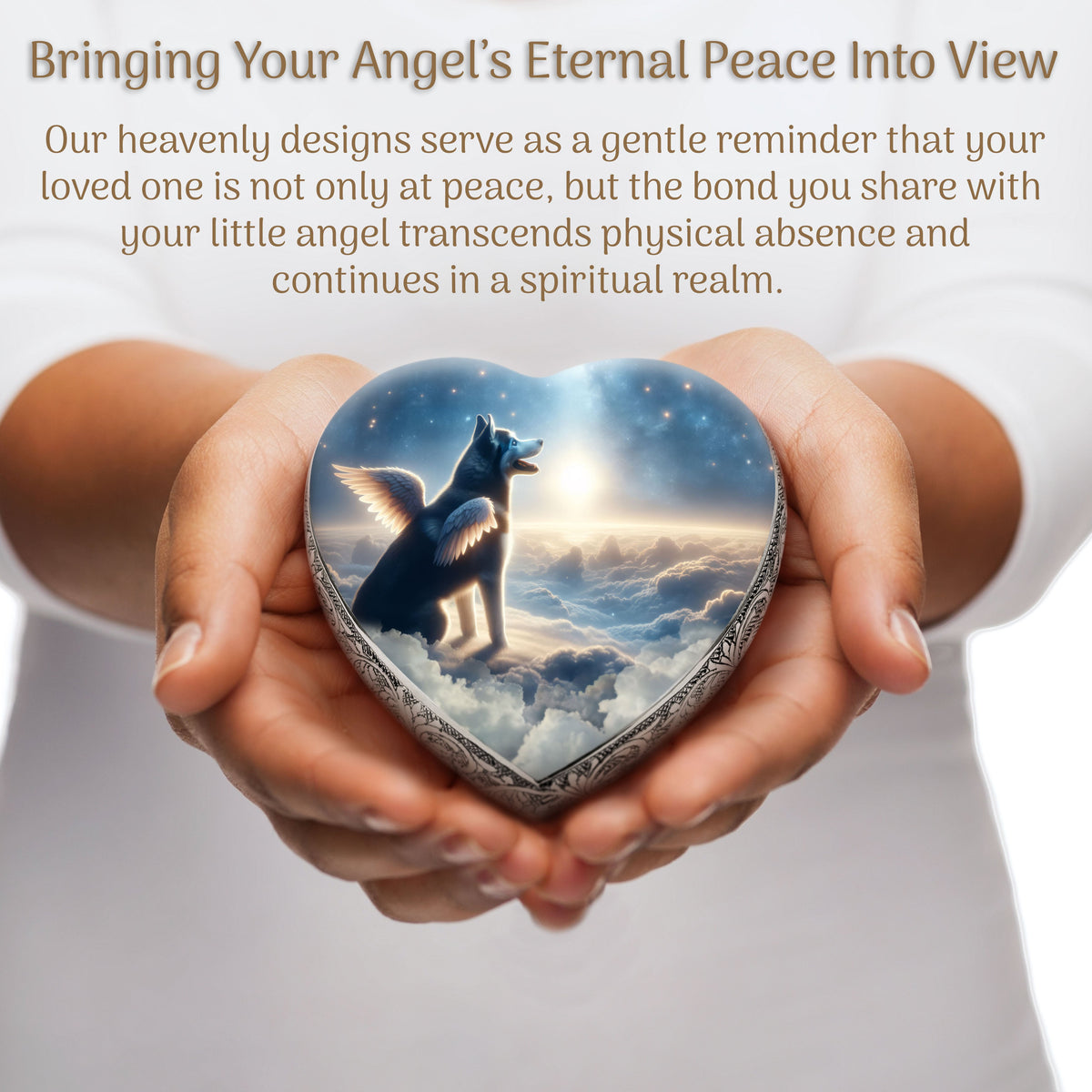 Eternal Elegance Dog Urns Husky - Celestial Canvas Dog Urn