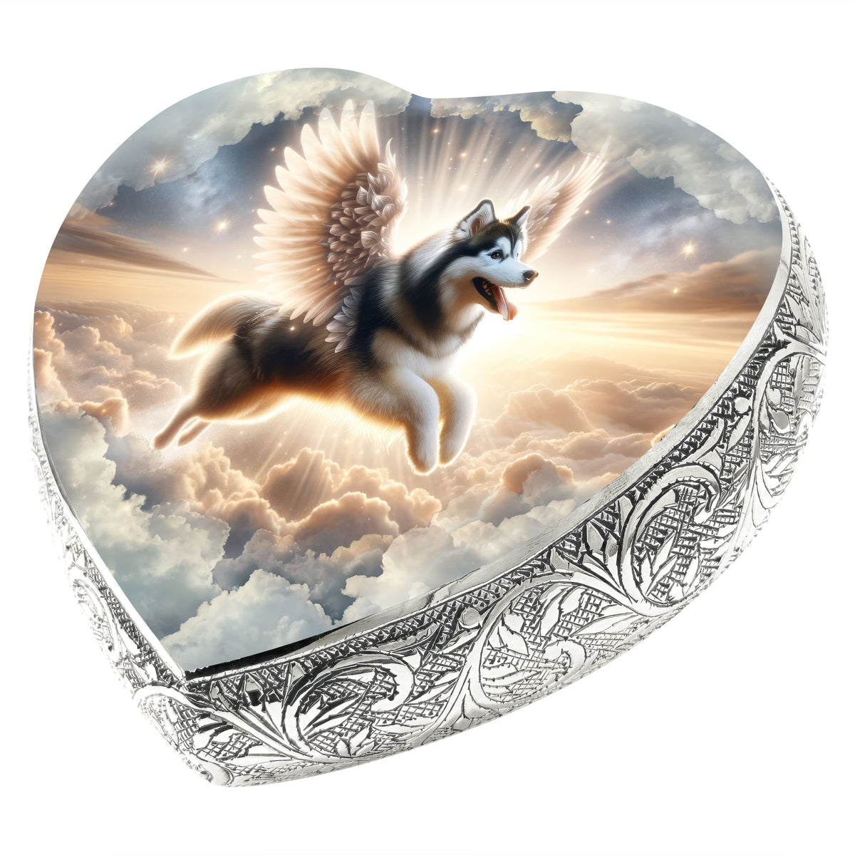 Eternal Elegance Dog Urns Husky - Divine Skyscape Dog Urn