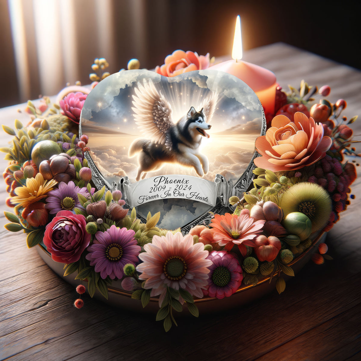 Eternal Elegance Dog Urns Husky - Divine Skyscape Dog Urn