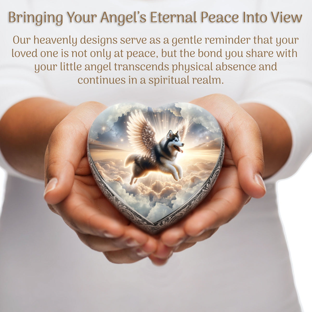 Eternal Elegance Dog Urns Husky - Divine Skyscape Dog Urn