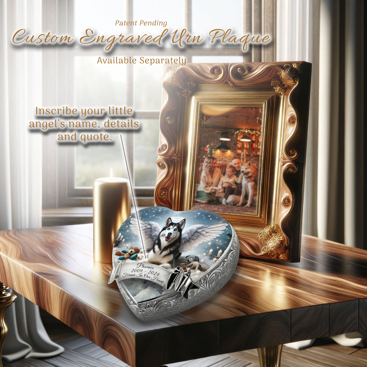 Eternal Elegance Dog Urns Husky - Edenic Splendor Dog Urn