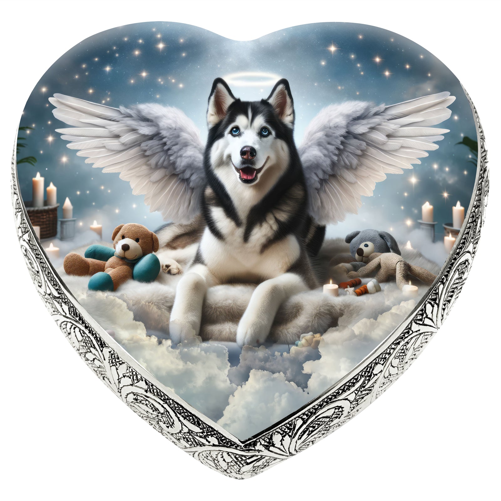 Eternal Elegance Dog Urns Husky - Edenic Splendor Dog Urn