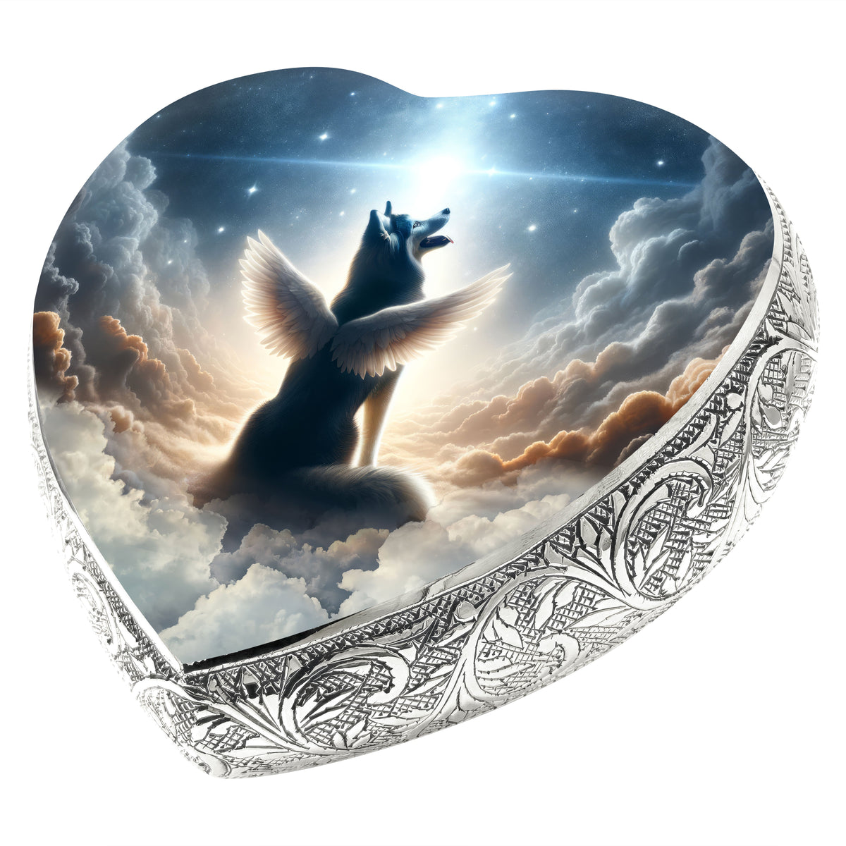 Eternal Elegance Dog Urns Husky - Galactic Grace Dog Urn