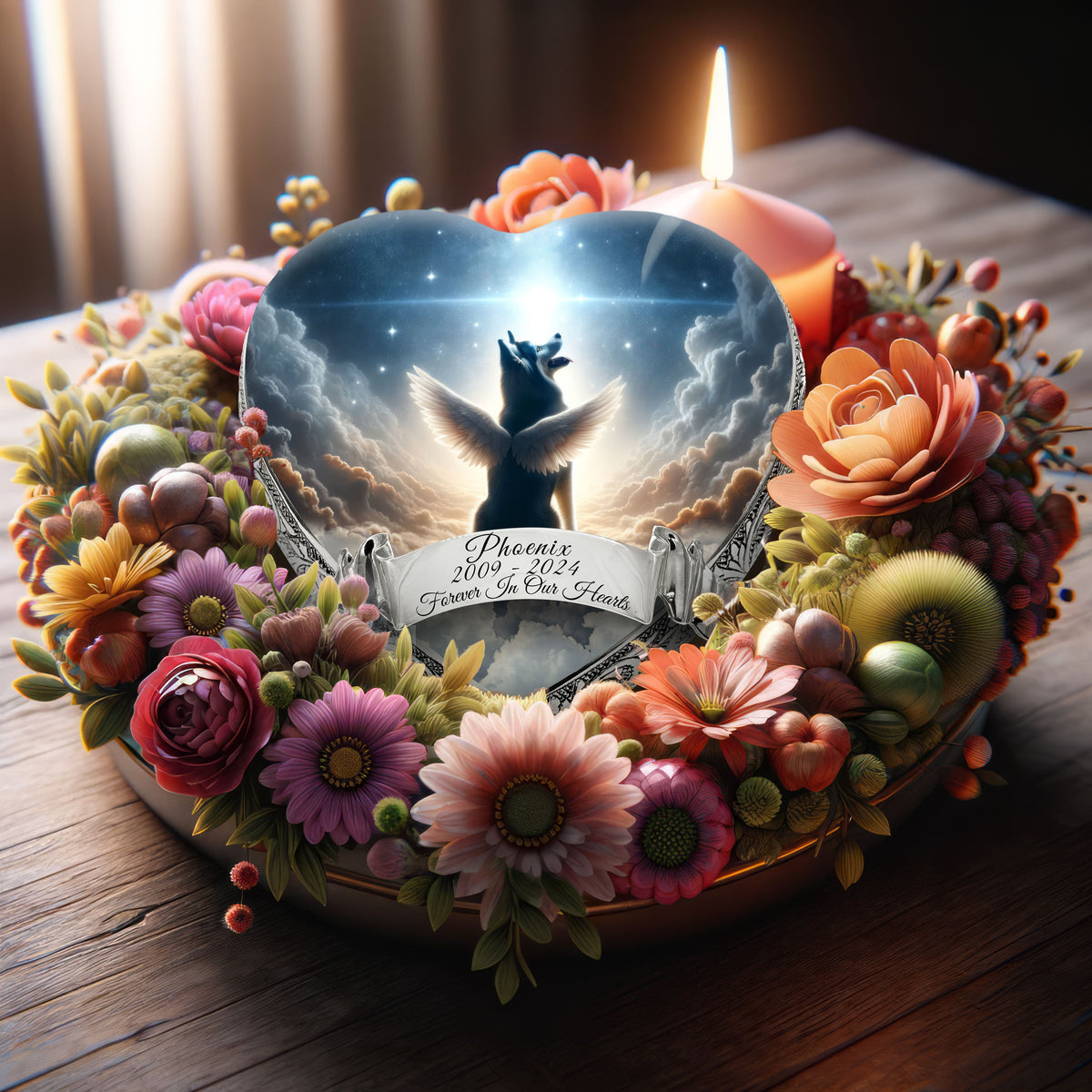 Eternal Elegance Dog Urns Husky - Galactic Grace Dog Urn