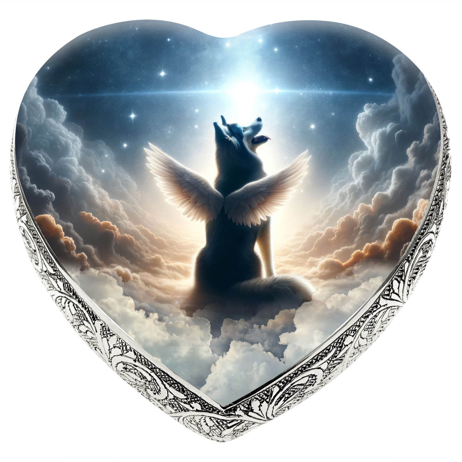 Eternal Elegance Dog Urns Husky - Galactic Grace Dog Urn