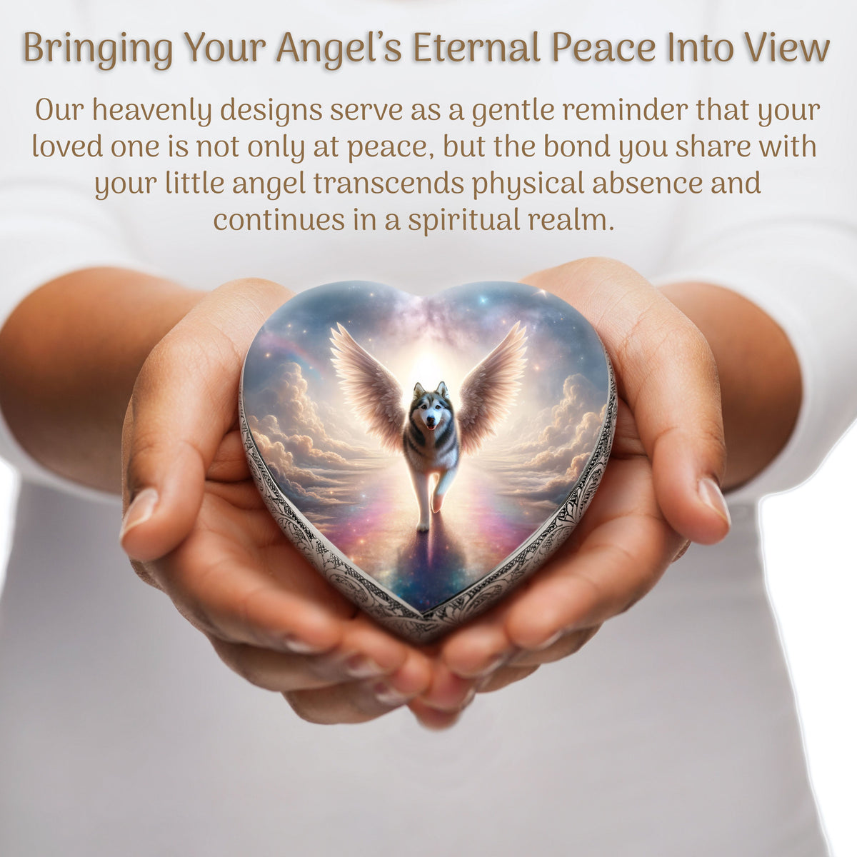 Eternal Elegance Dog Urns Husky - Rainbow Bridge Dog Urn