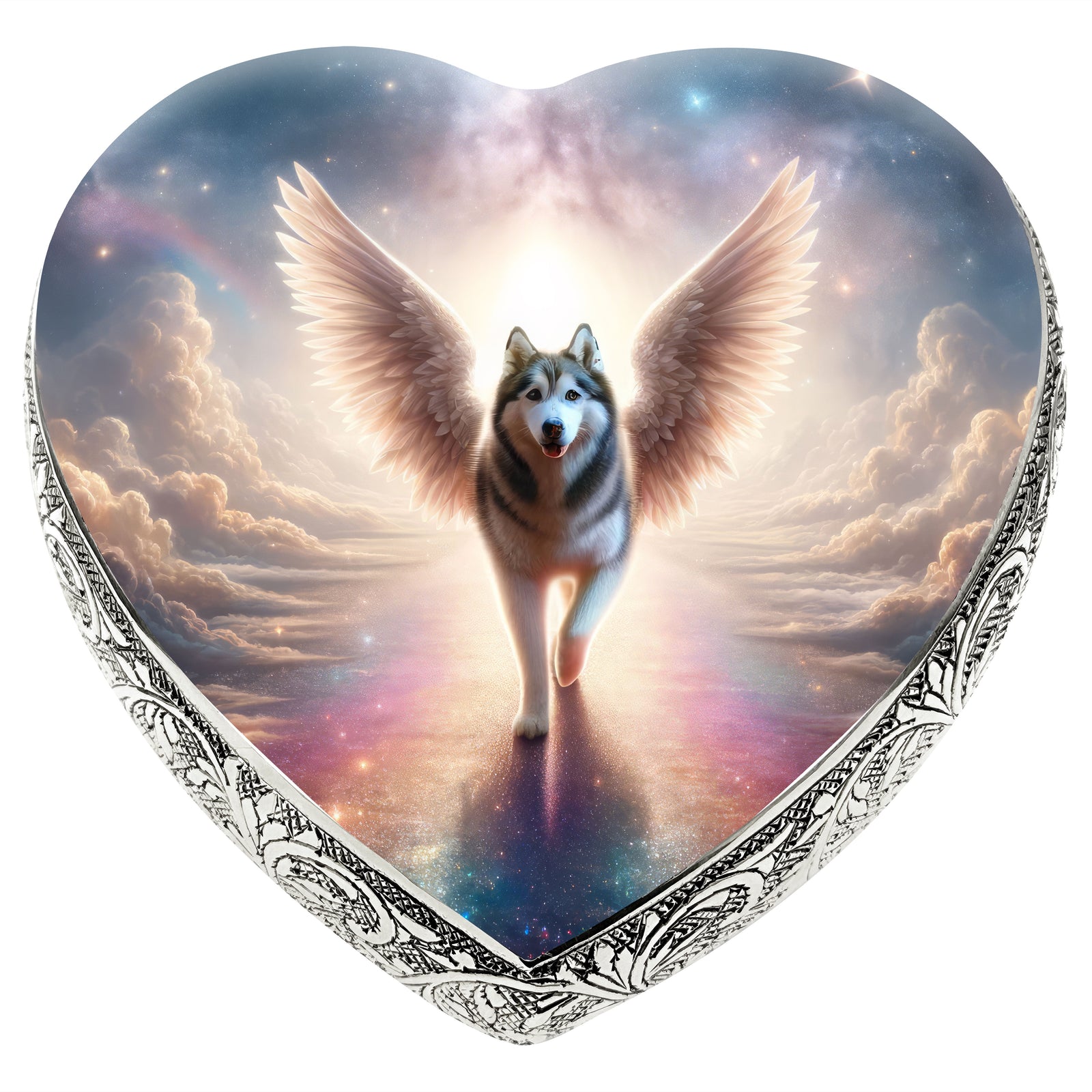 Eternal Elegance Dog Urns Husky - Rainbow Bridge Dog Urn