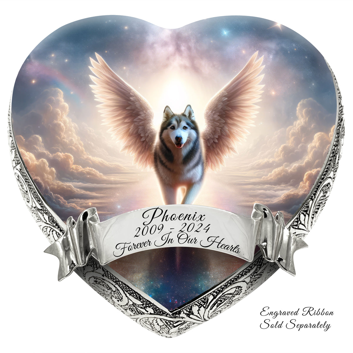 Eternal Elegance Dog Urns Husky - Rainbow Bridge Dog Urn