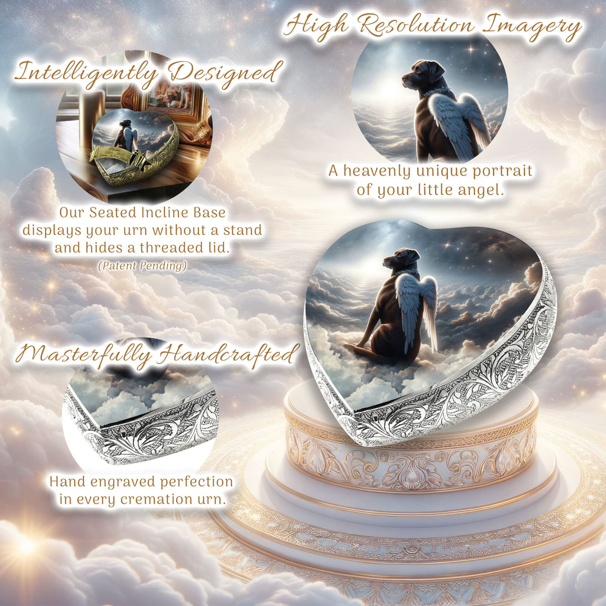 Eternal Elegance Dog Urns Labrador Retriever - Celestial Whisper Dog Urn