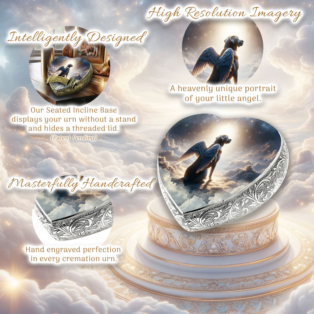 Eternal Elegance Dog Urns Labrador Retriever - Divine Aura Dog Urn