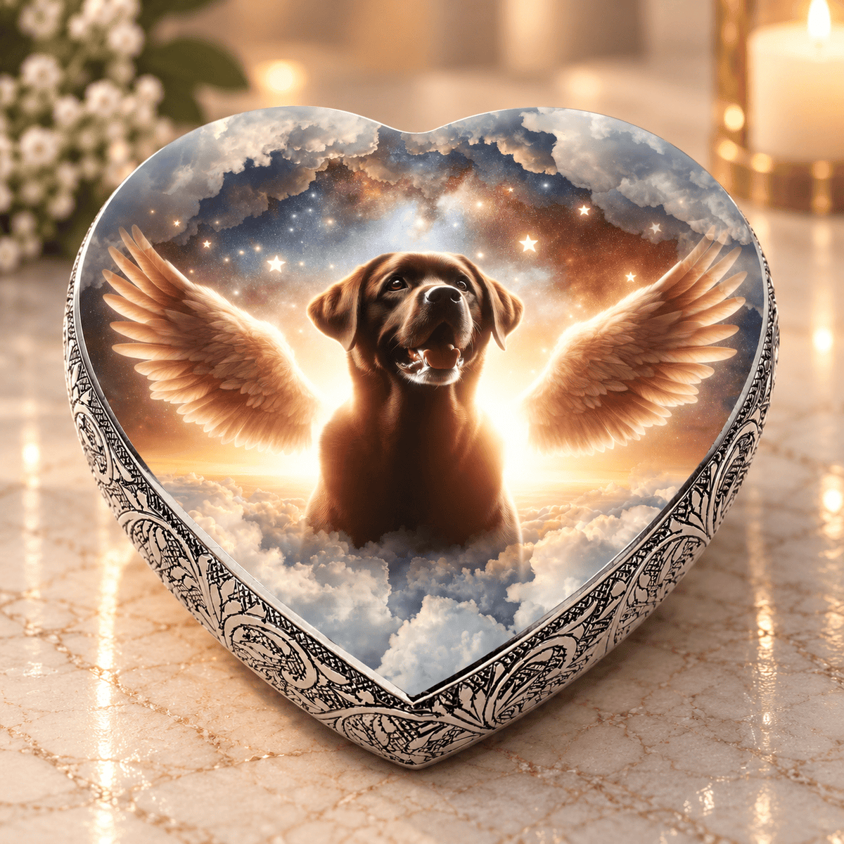 Eternal Elegance Dog Urns Labrador Retriever Dog Urn - Cosmic Bliss Urn for Dog Ashes