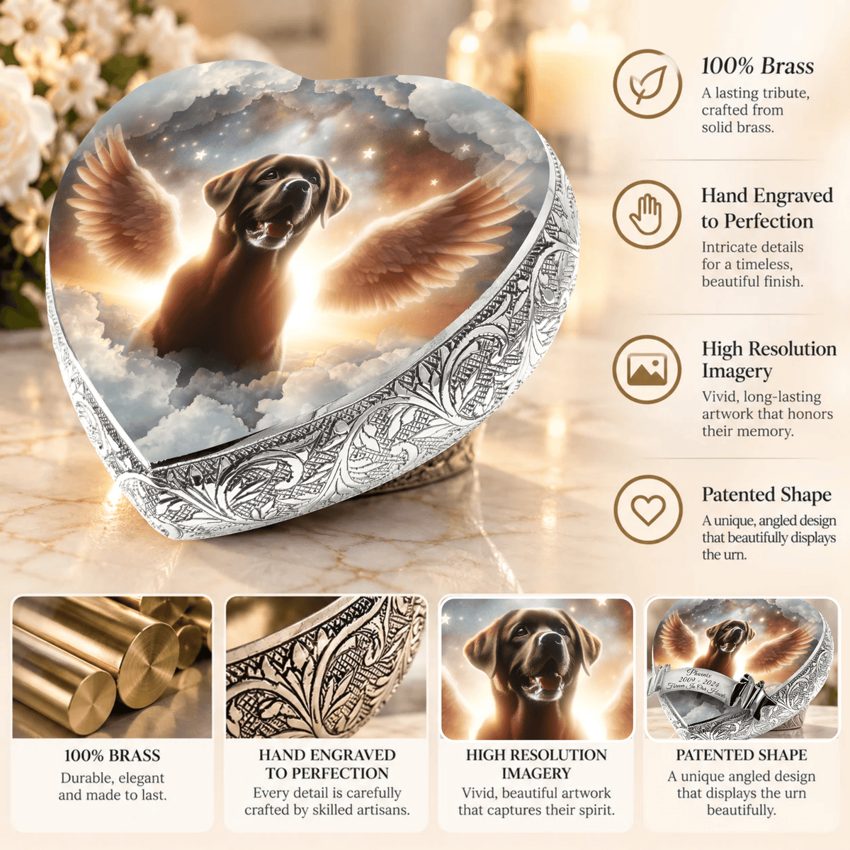Eternal Elegance Dog Urns Labrador Retriever Dog Urn - Cosmic Bliss Urn for Dog Ashes
