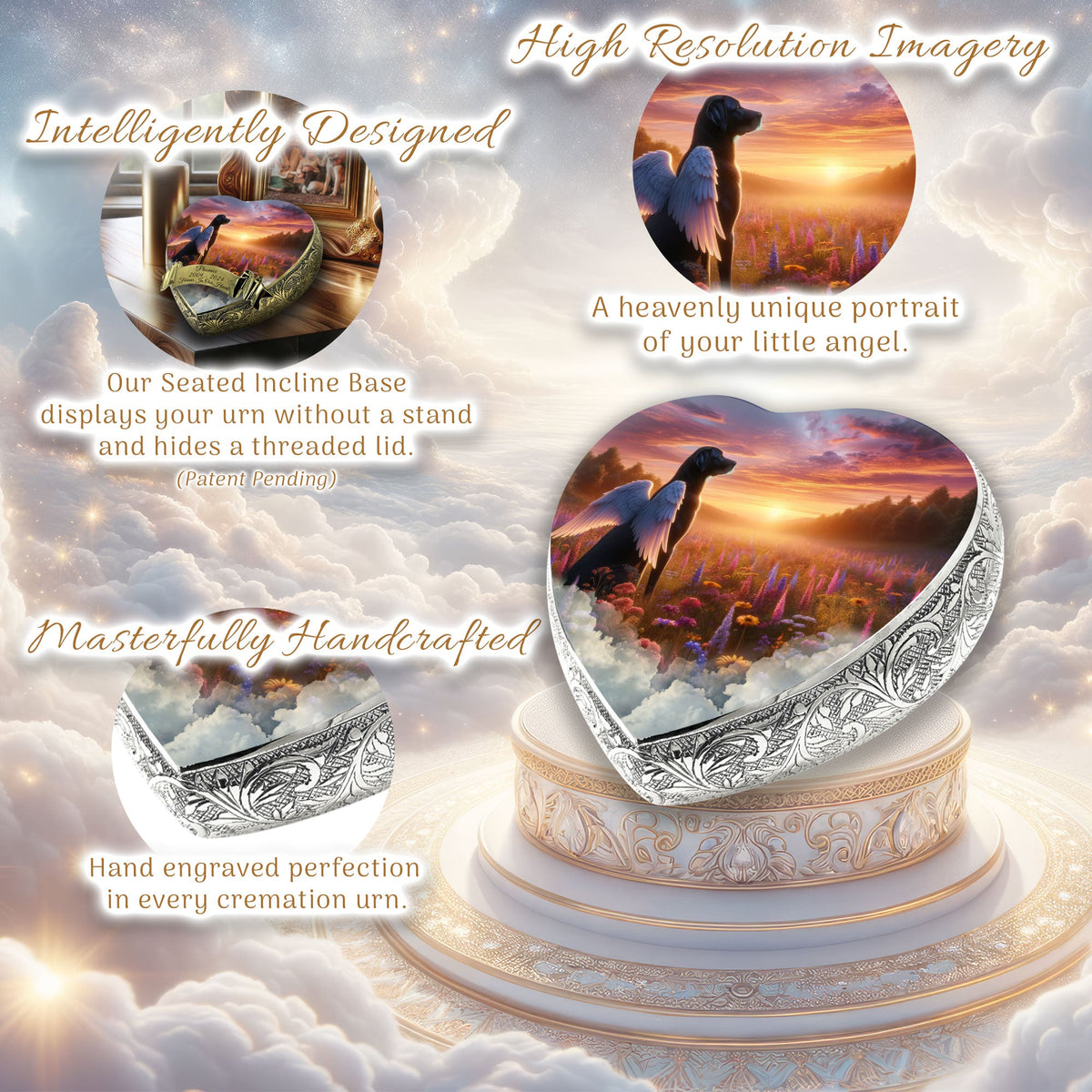 Eternal Elegance Dog Urns Labrador Retriever - Elysian Twilight Dog Urn