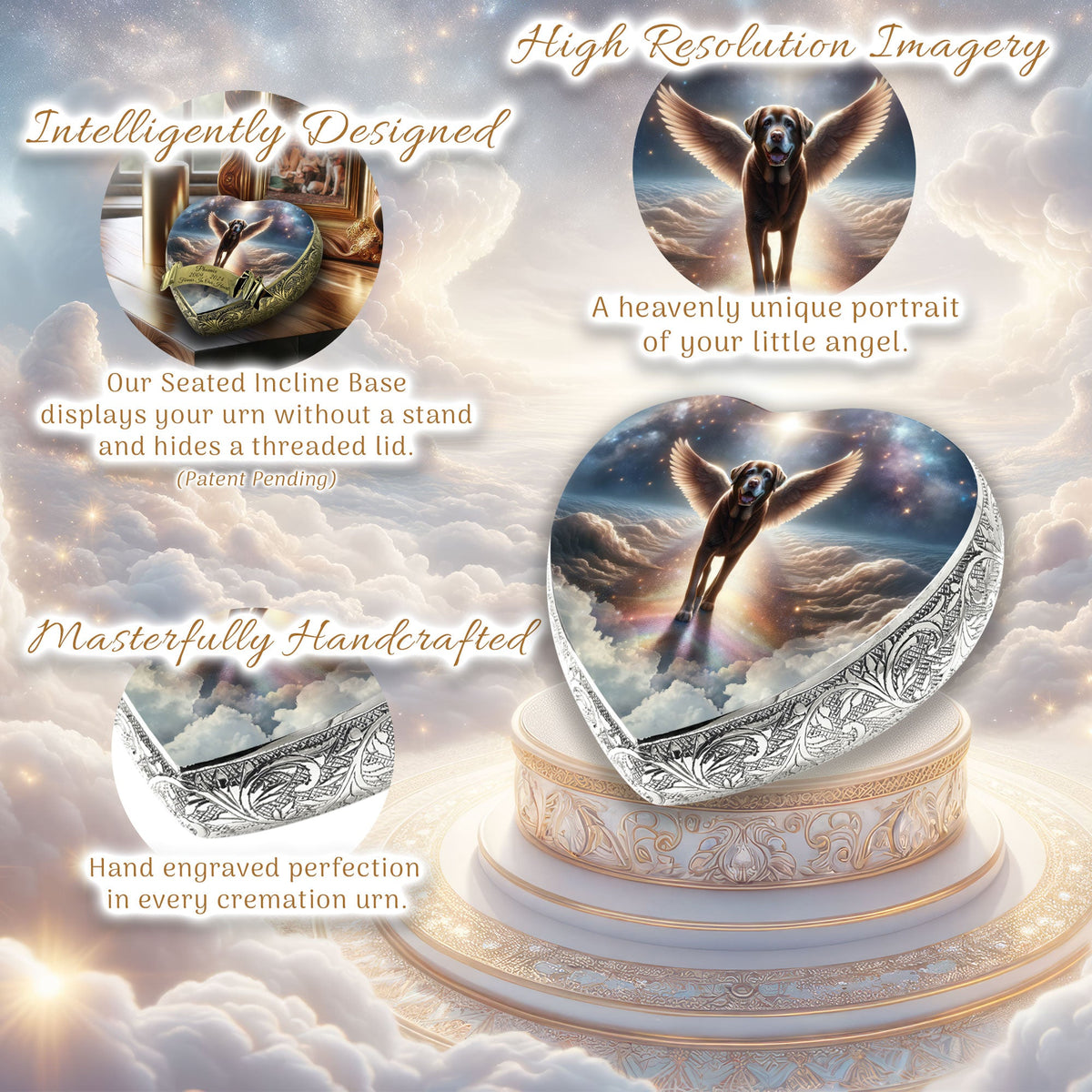 Eternal Elegance Dog Urns Labrador Retriever - Orion Shimmer Dog Urn