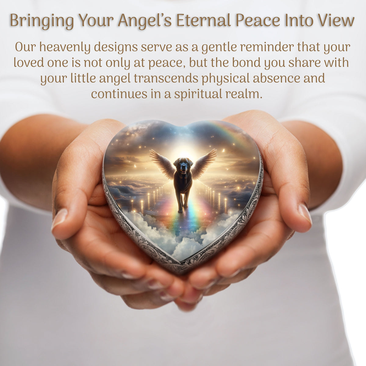 Eternal Elegance Dog Urns Labrador Retriever - Rainbow Crossing Dog Urn