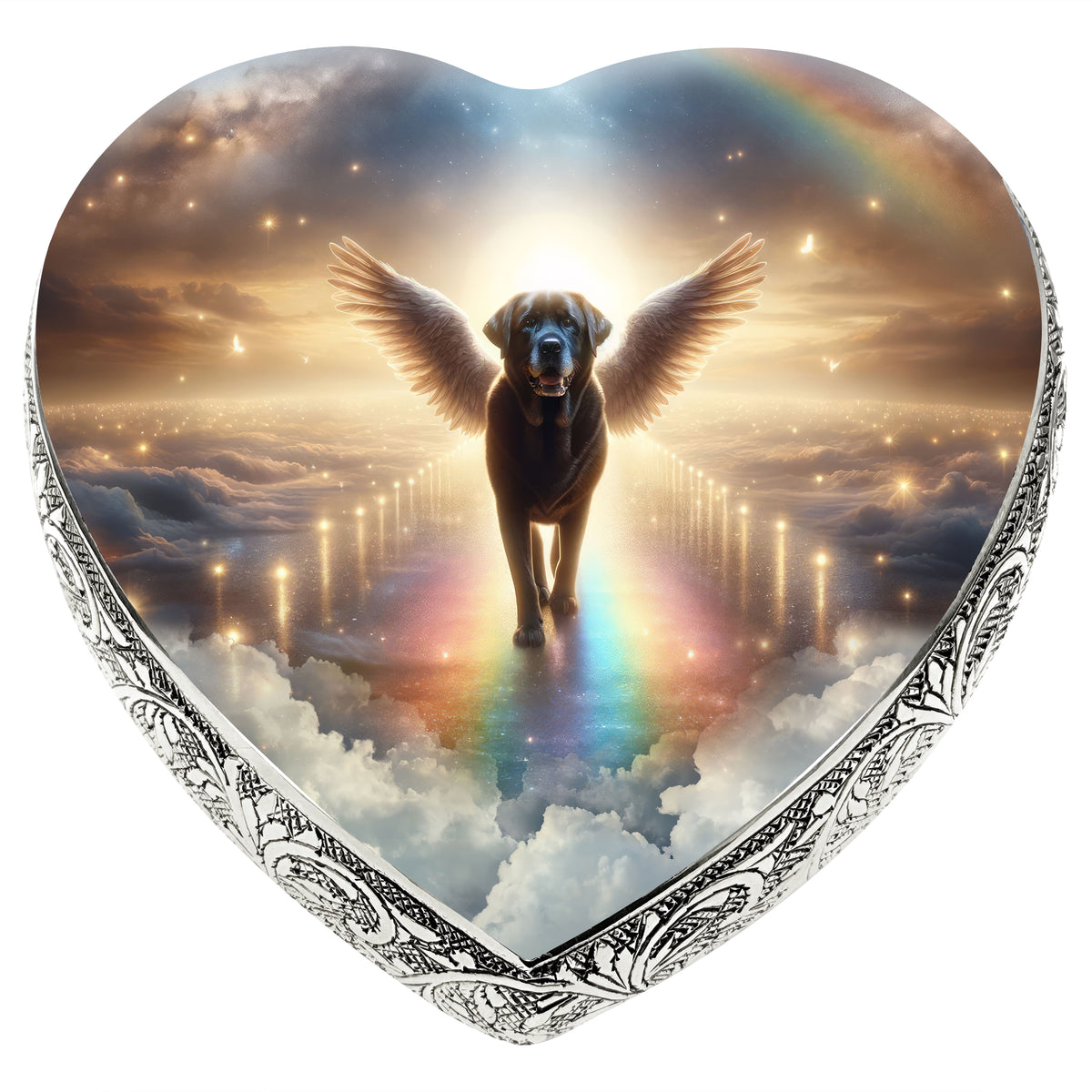 Eternal Elegance Dog Urns Labrador Retriever - Rainbow Crossing Dog Urn