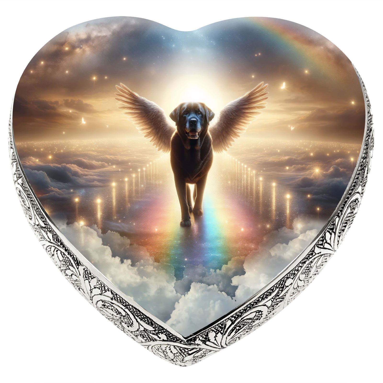 Eternal Elegance Dog Urns Labrador Retriever - Rainbow Crossing Dog Urn