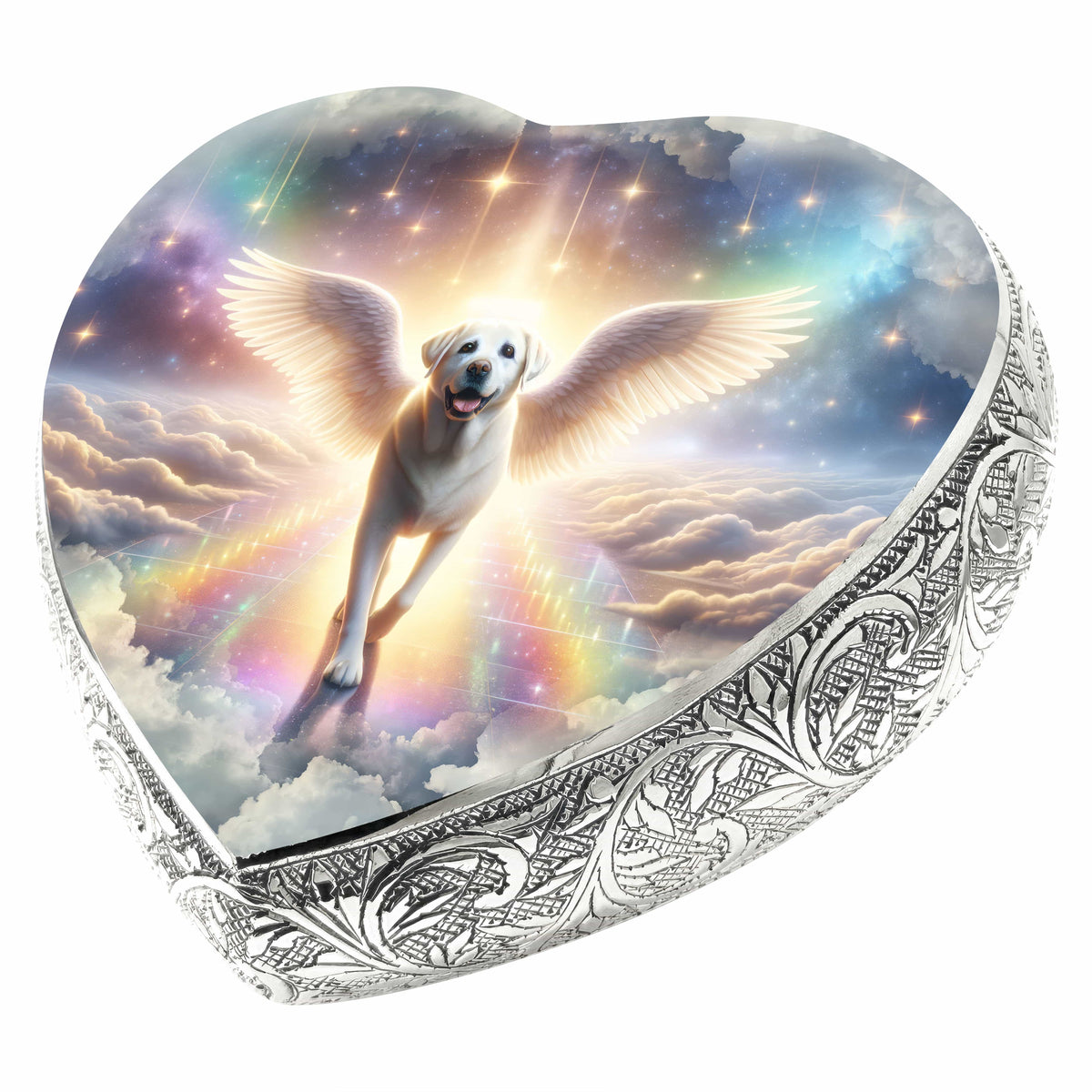 Eternal Elegance Dog Urns Labrador Retriever - Sacred Hearts Rainbow Arc Dog Urn