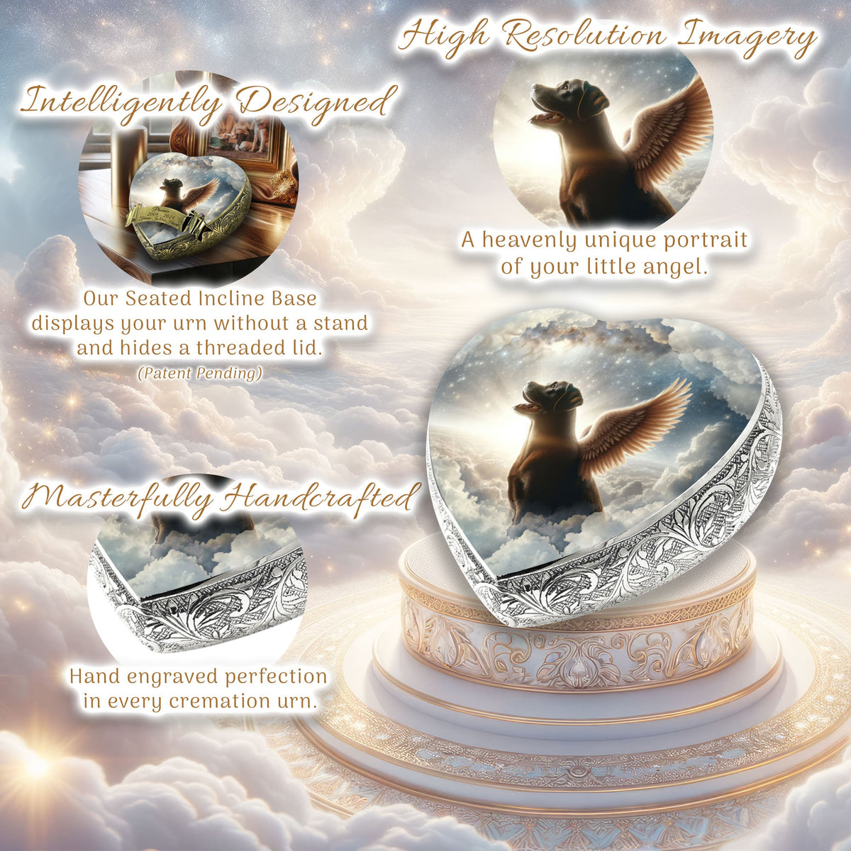 Eternal Elegance Dog Urns Labrador Retriever - Twilight Haze Dog Urn