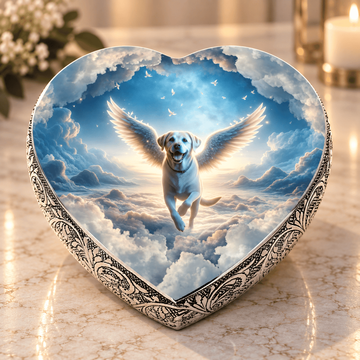 Eternal Elegance Dog Urns Labrador Retriever Urn - Dog Urn - Astral Mist Urn for Dog Ashes