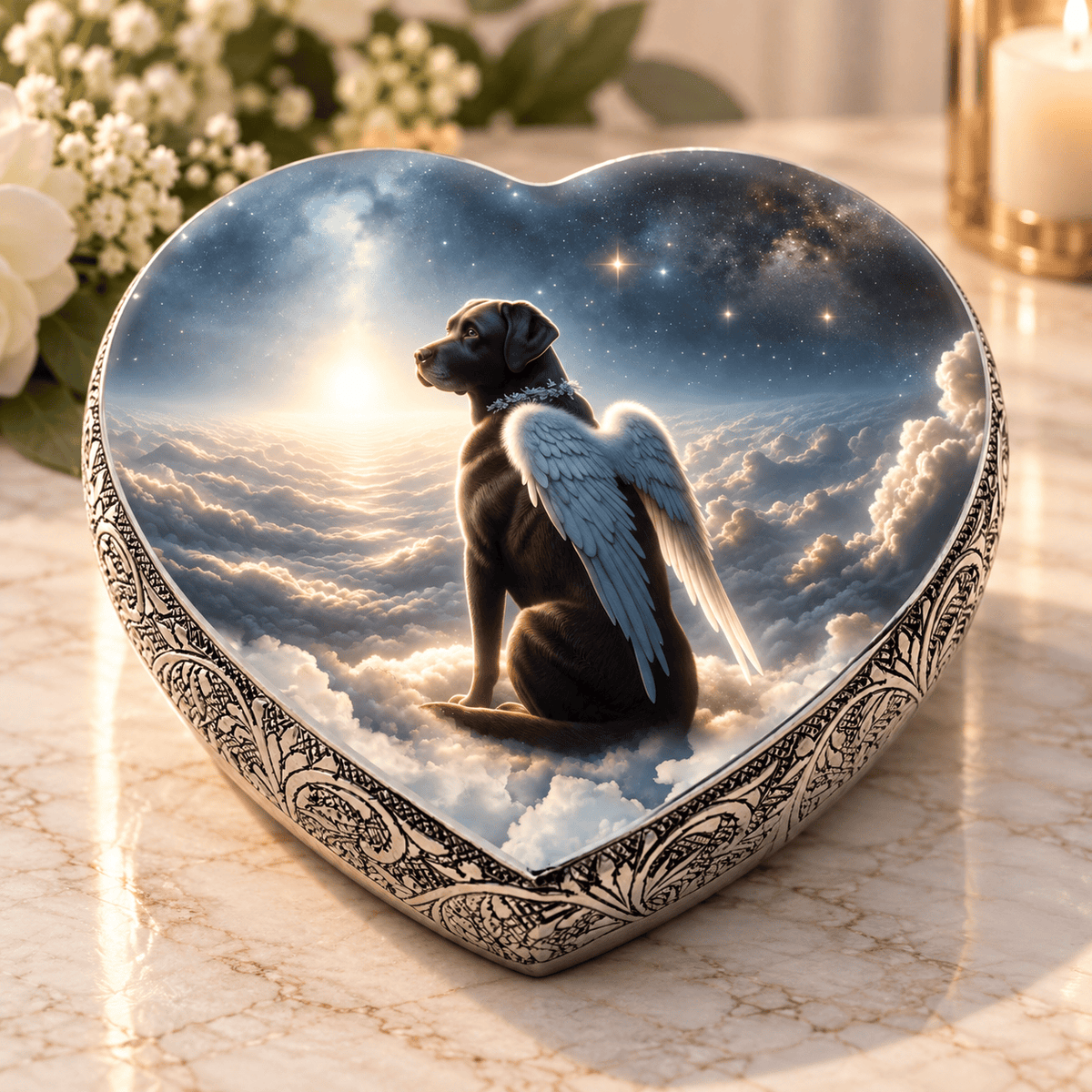 Eternal Elegance Dog Urns Labrador Retriever Urn - Dog Urn - Celestial Whisper Urn for Dog Ashes