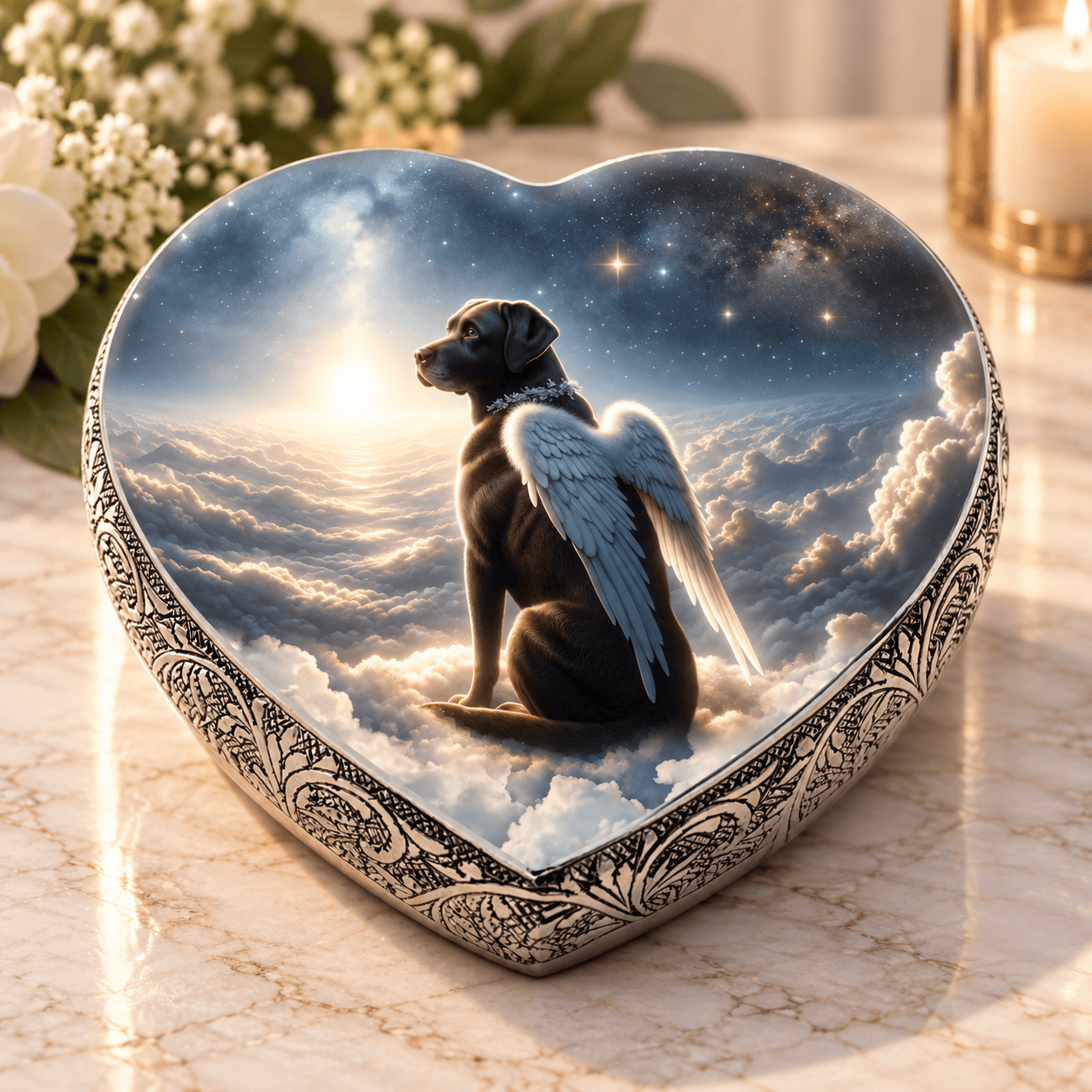 Eternal Elegance Dog Urns Labrador Retriever Urn - Dog Urn - Celestial Whisper Urn for Dog Ashes
