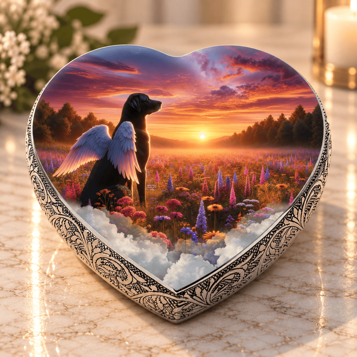 Eternal Elegance Dog Urns Labrador Retriever Urn - Dog Urn - Elysian Twilight Urn for Dog Ashes