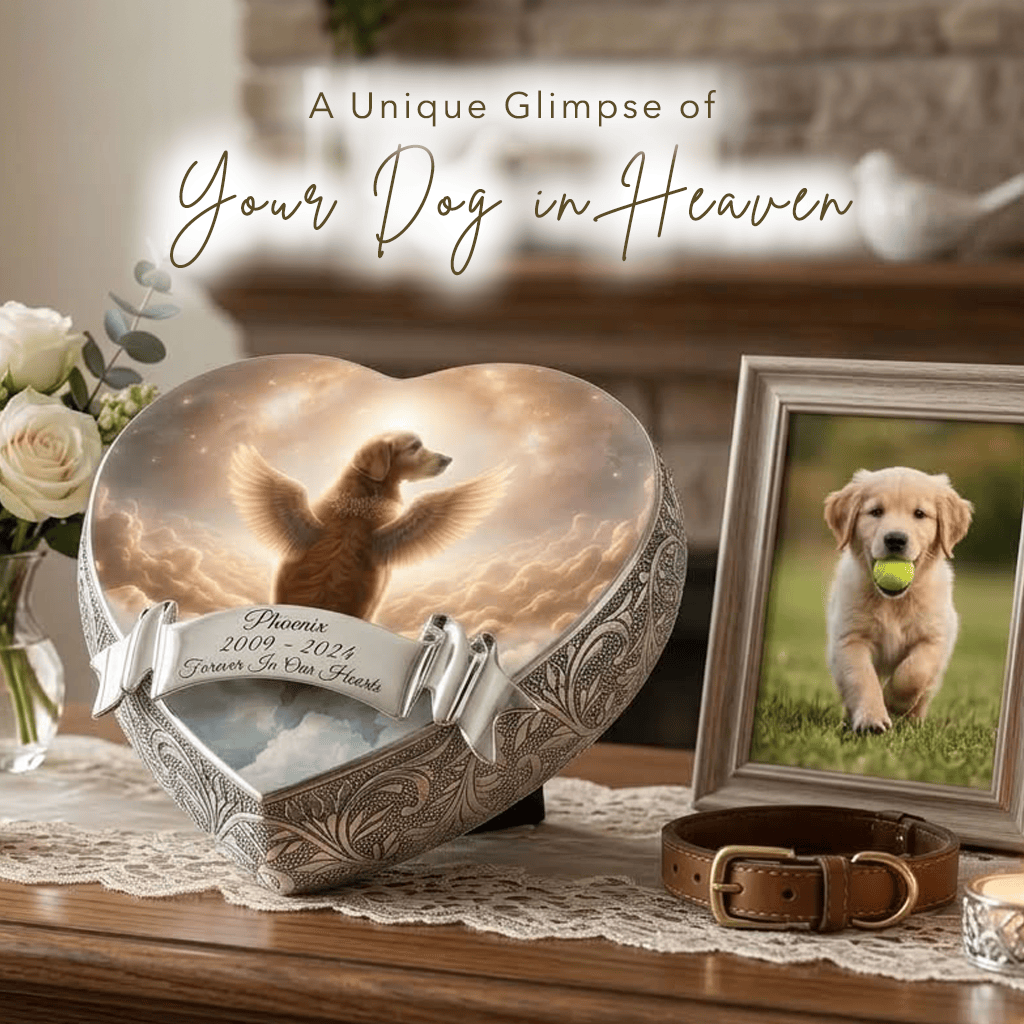 Eternal Elegance Dog Urns Labrador Retriever Urn - Dog Urn - Heavenly Bridge Urn for Dog Ashes
