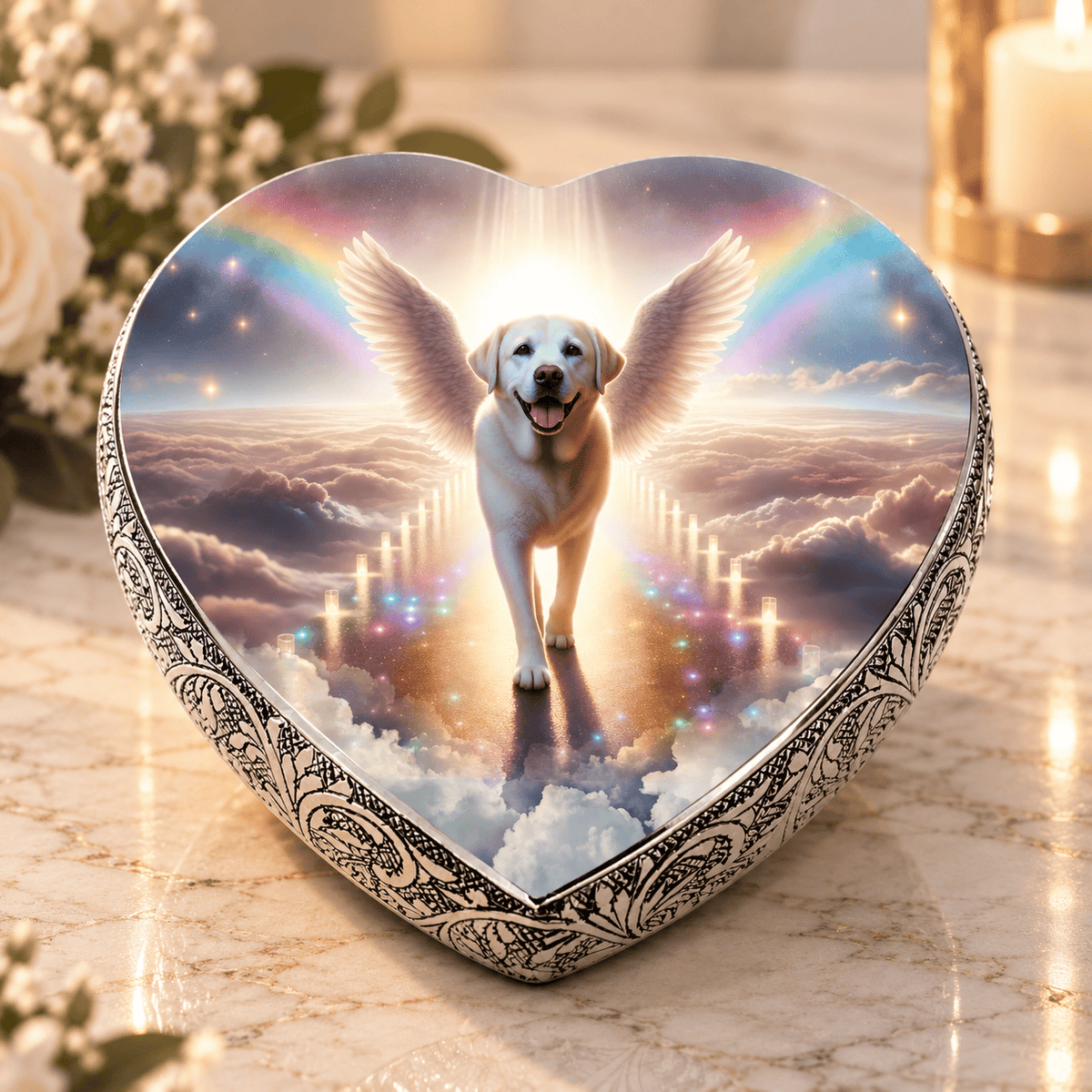 Eternal Elegance Dog Urns Labrador Retriever Urn - Dog Urn Rainbow Bridge Urn for Dog Ashes