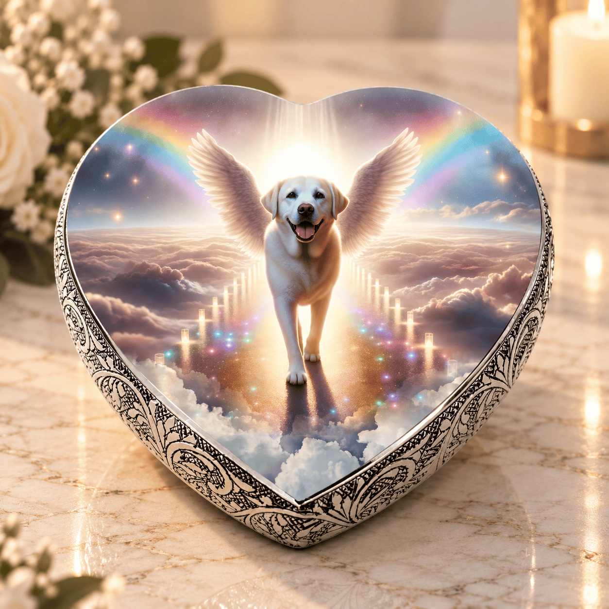 Eternal Elegance Dog Urns Labrador Retriever Urn - Dog Urn Rainbow Bridge Urn for Dog Ashes
