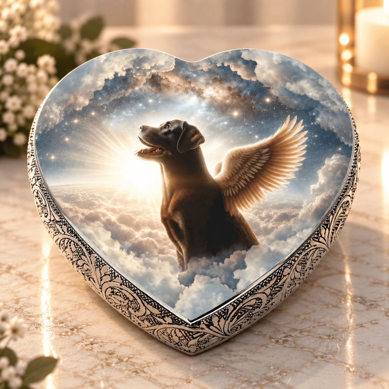 Eternal Elegance Dog Urns Labrador Retriever Urn - Dog Urn - Twilight Haze Urn for Dog Ashes