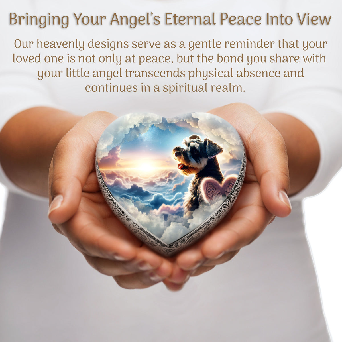 Eternal Elegance Dog Urns Miniature Schnauzer - Galactic Gaze Dog Urn