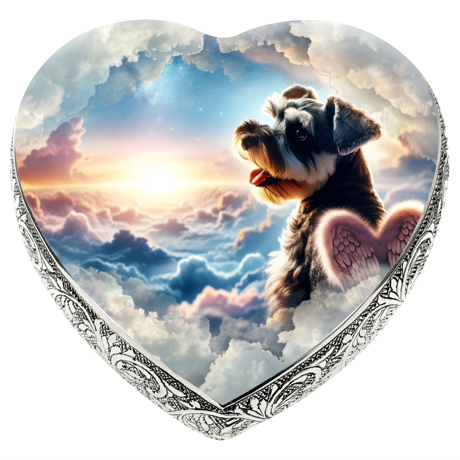 Eternal Elegance Dog Urns Miniature Schnauzer - Galactic Gaze Dog Urn