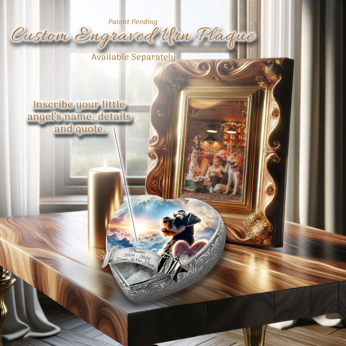 Eternal Elegance Dog Urns Miniature Schnauzer - Galactic Gaze Dog Urn