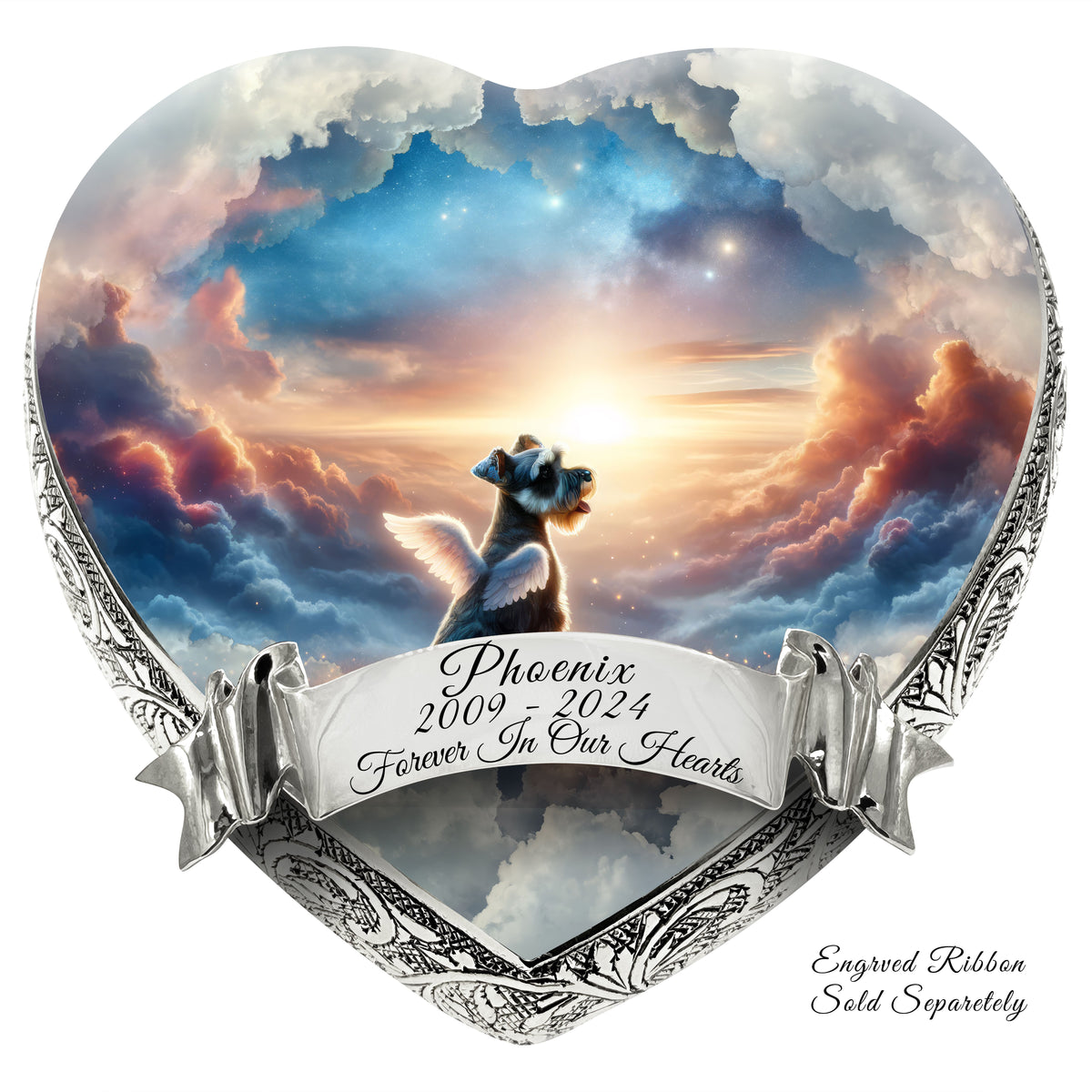 Eternal Elegance Dog Urns Miniature Schnauzer - Nebula Nectar Dog Urn