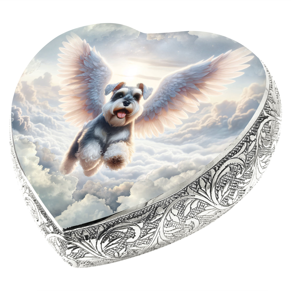 Eternal Elegance Dog Urns Miniature Schnauzer - Stellar Silk Dog Urn