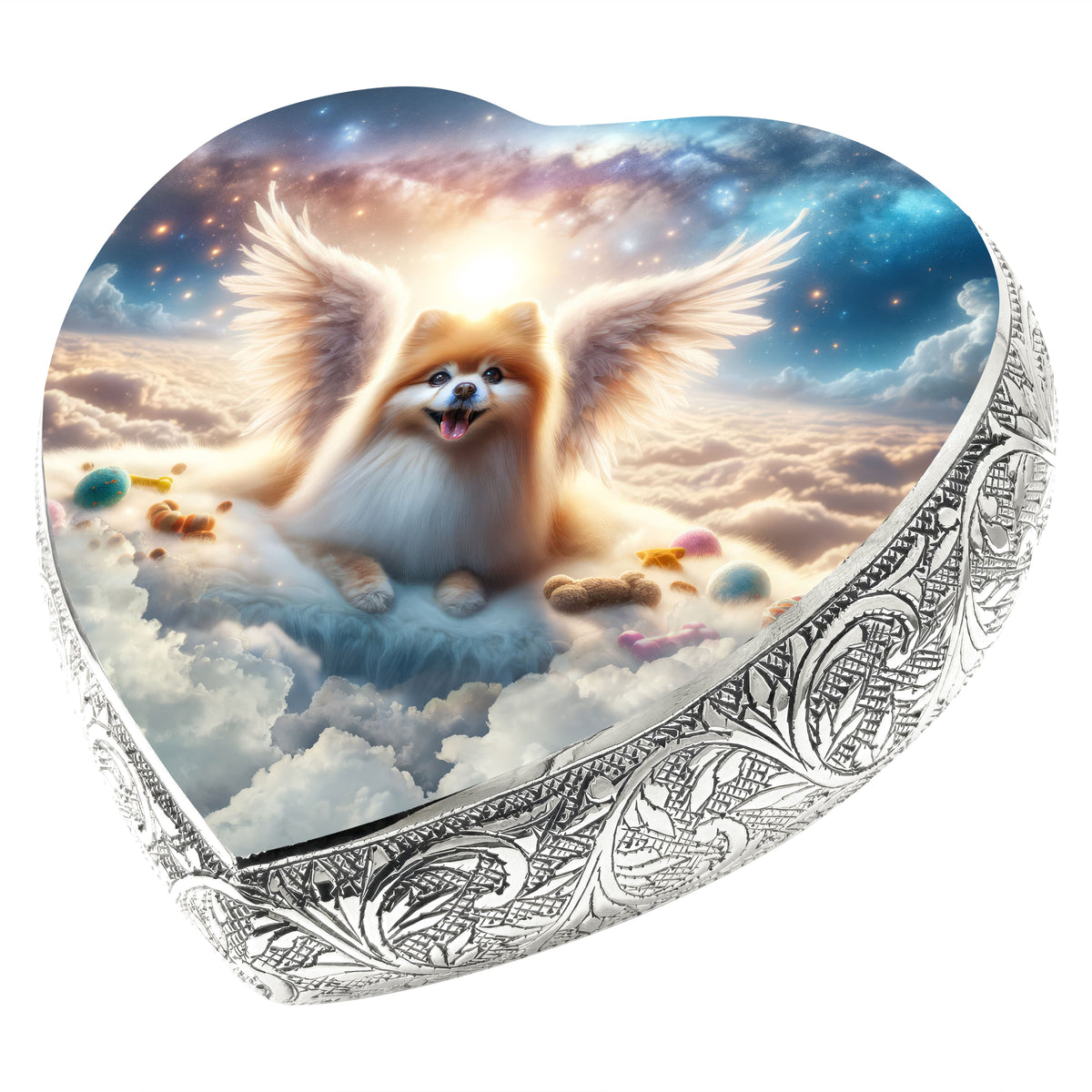 Eternal Elegance Dog Urns Pomeranian - Angelic Light Dog Urn