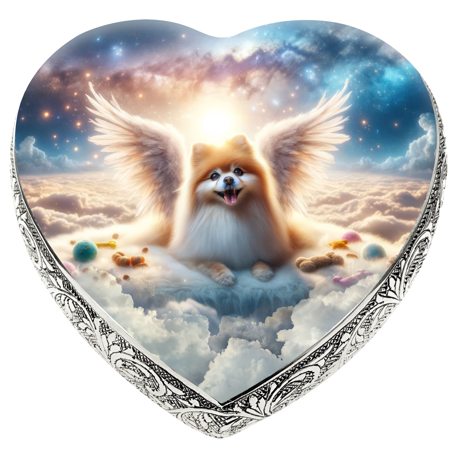 Eternal Elegance Dog Urns Pomeranian - Angelic Light Dog Urn