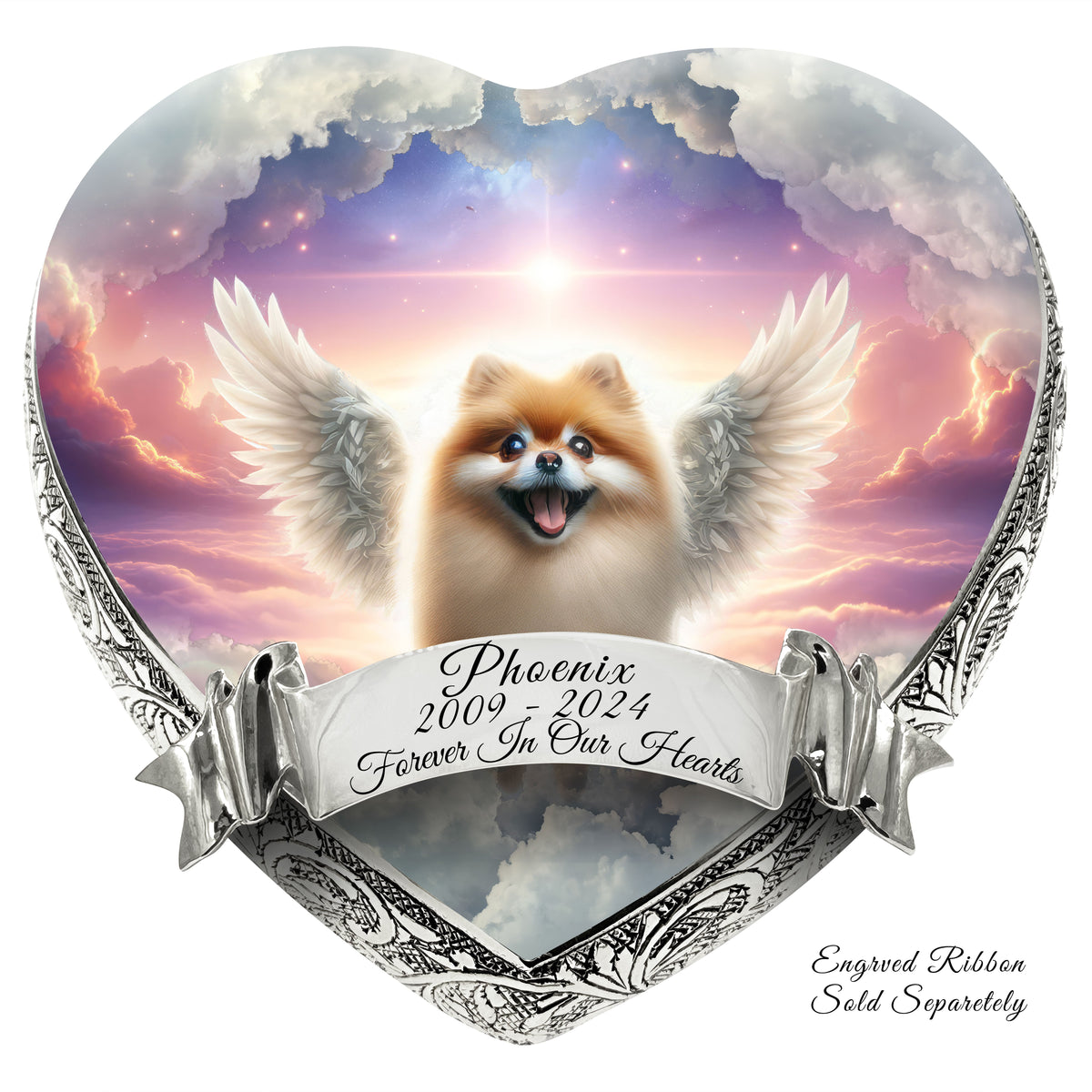 Eternal Elegance Dog Urns Pomeranian - Cosmic Bliss Dog Urn