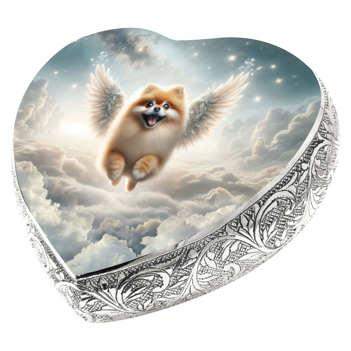 Eternal Elegance Dog Urns Pomeranian - Galaxy Glitter Dog Urn