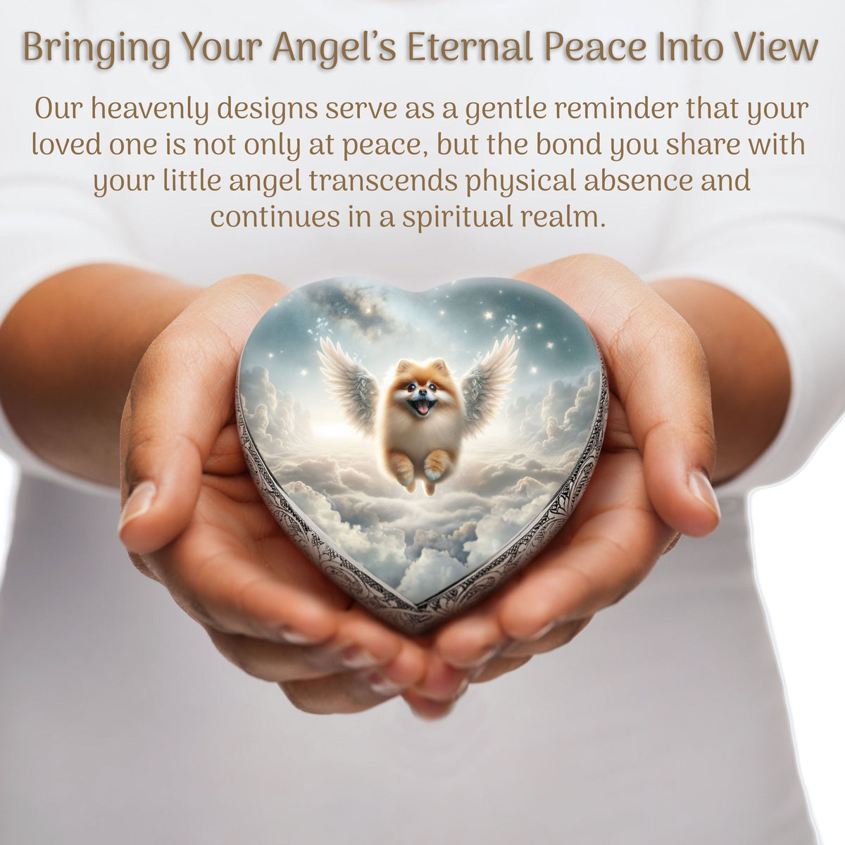 Eternal Elegance Dog Urns Pomeranian - Galaxy Glitter Dog Urn