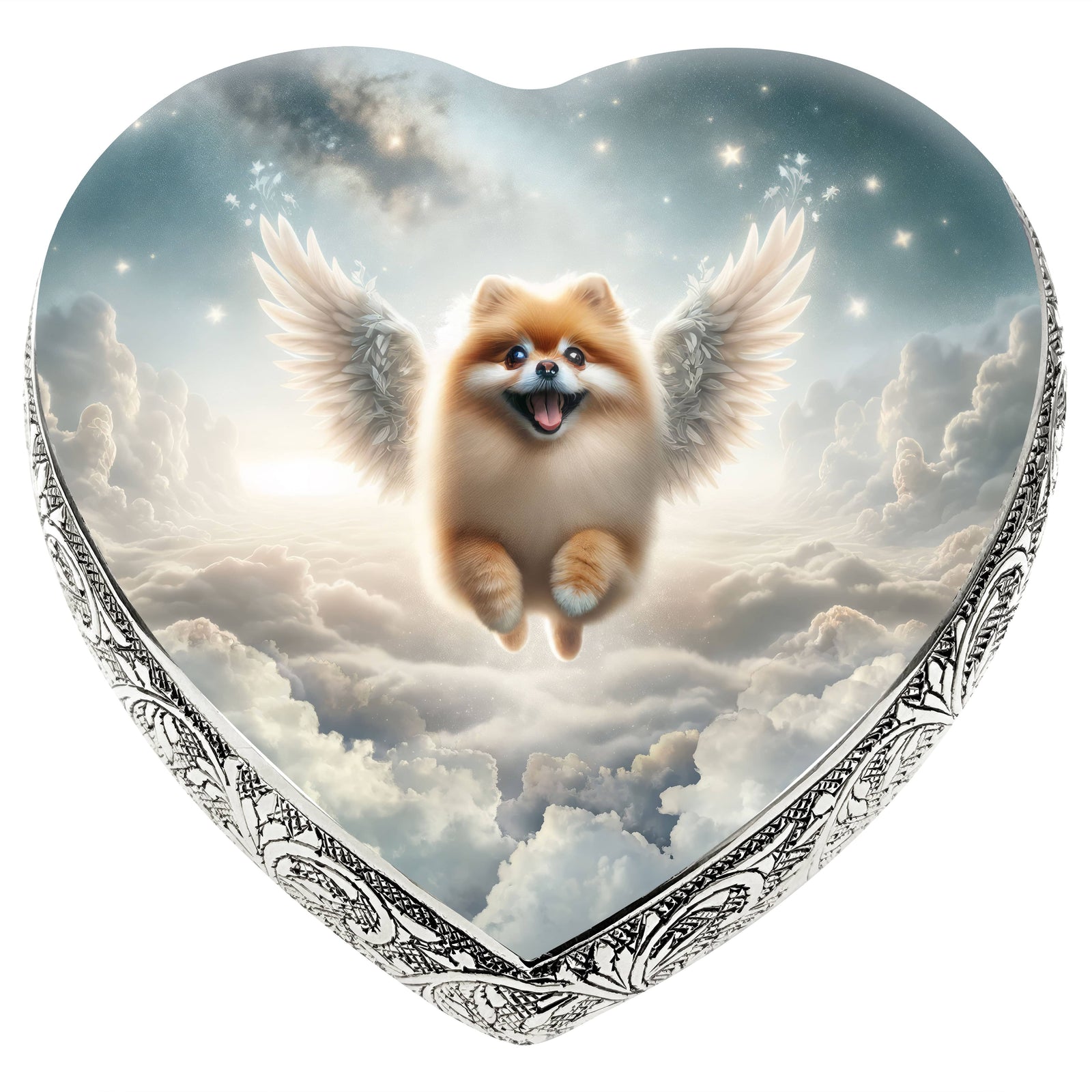 Eternal Elegance Dog Urns Pomeranian - Galaxy Glitter Dog Urn