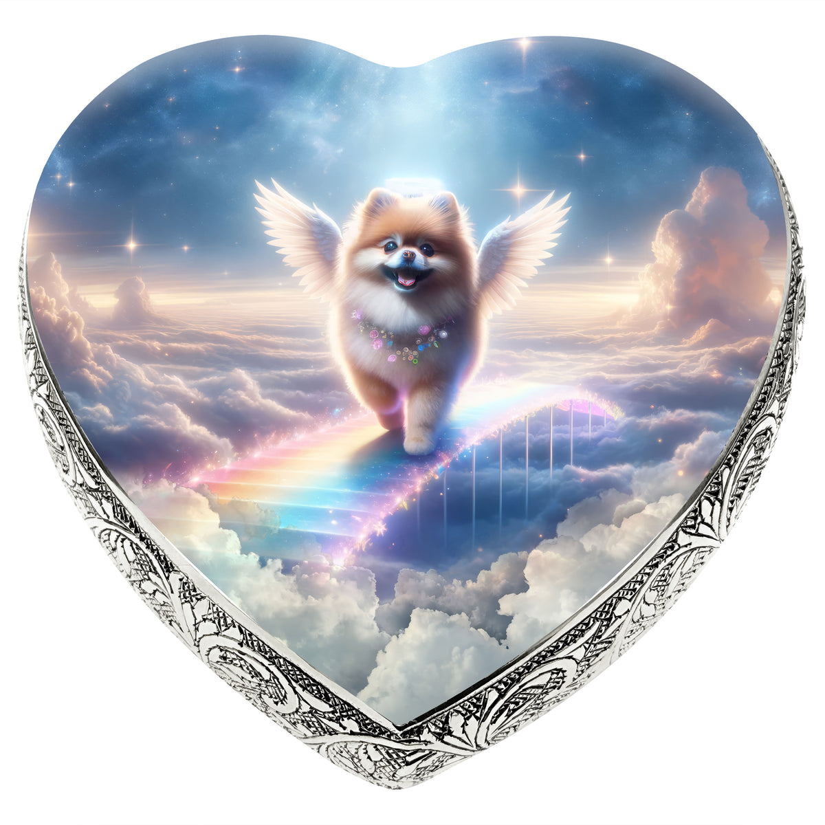 Eternal Elegance Dog Urns Pomeranian - Rainbow Bridge Dog Urn